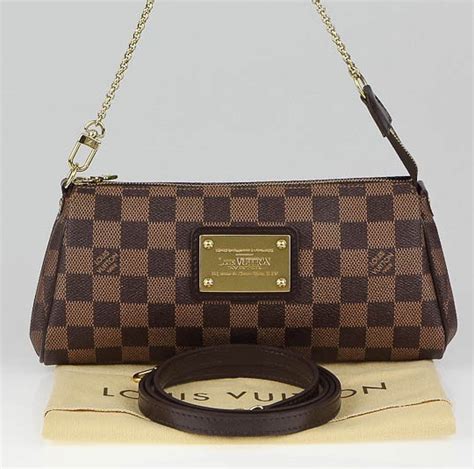 louis vuitton eva clutch damier ebene canvas